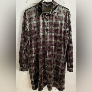 Lulu's Multicolor Plaid Shirt, size M